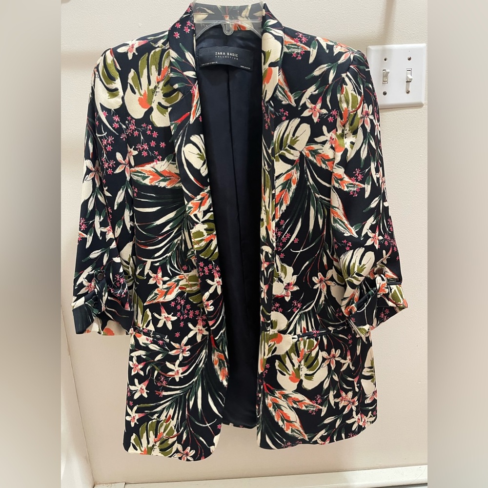 Zara Floral Blazer